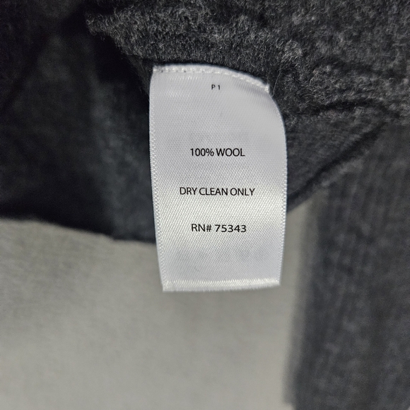 Paraphrase Wool 100% Full Side Zipper Cardigan Swester Womens Medium Dark Gray - Picture 7 of 8